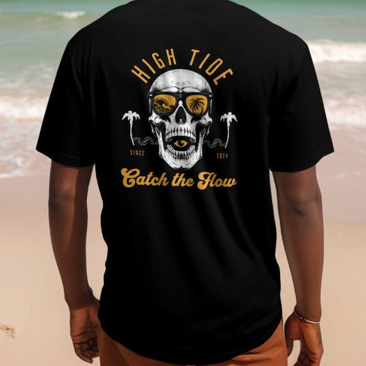 High Tide Skull and Beach t-shirt